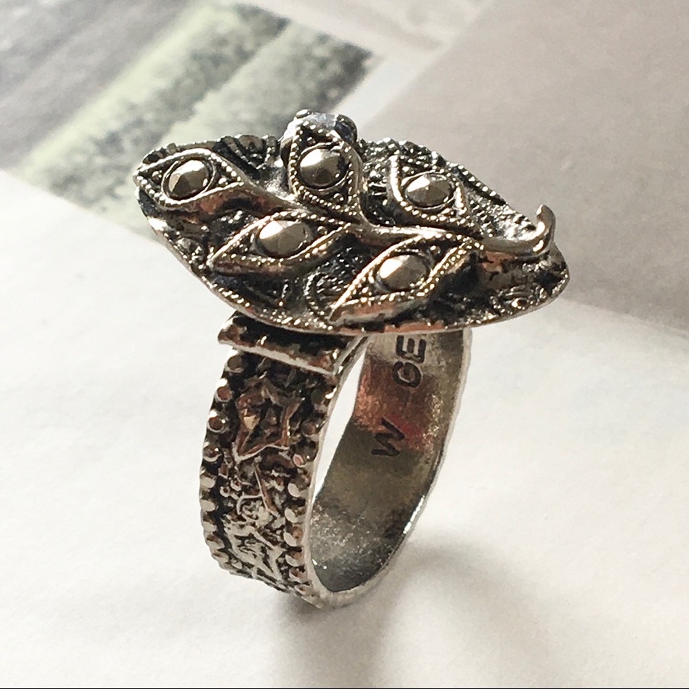 Vintage Germany Silver Tone Ring